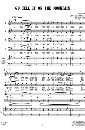 Go Tell It On The Mountain (SATB A Cappella)