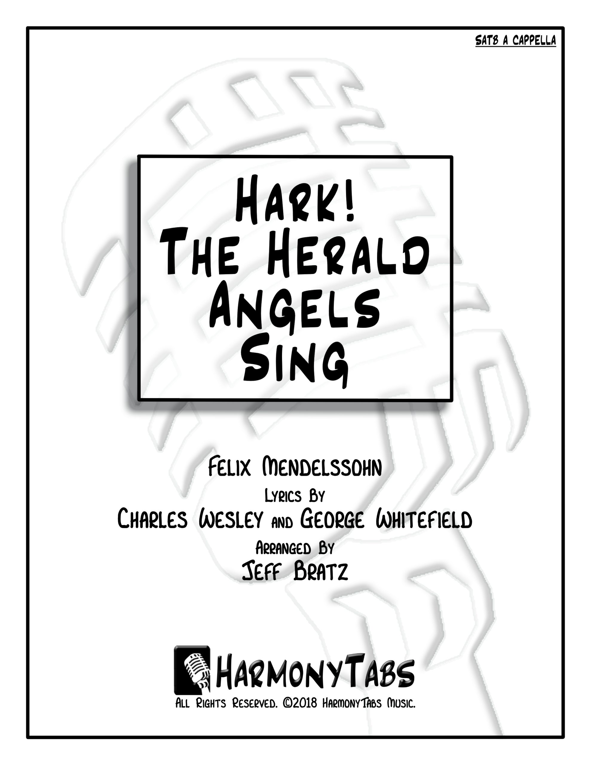 Hark! The Herald Angels Sing (SATB A Cappella)-Cover