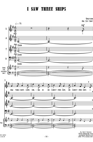I Saw Three Ships (SATB A Cappella)