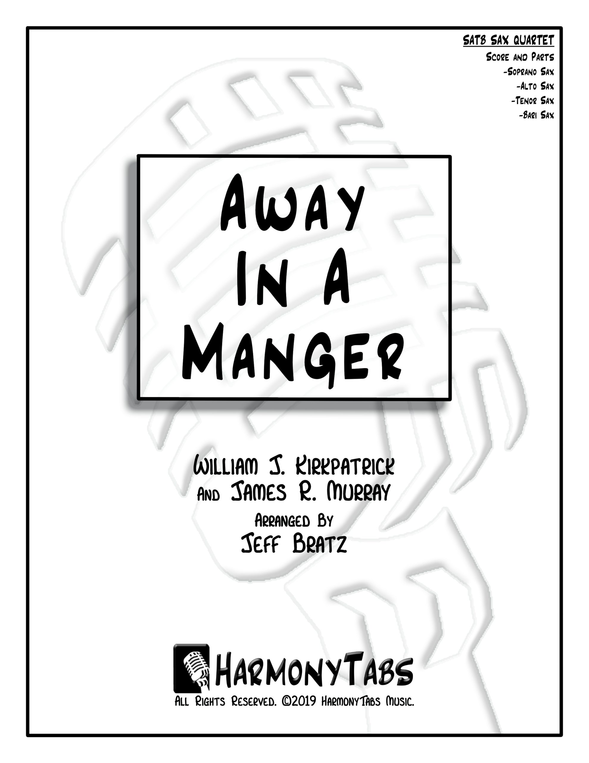 Away In A Manger (SATB Sax Quartet)-Cover