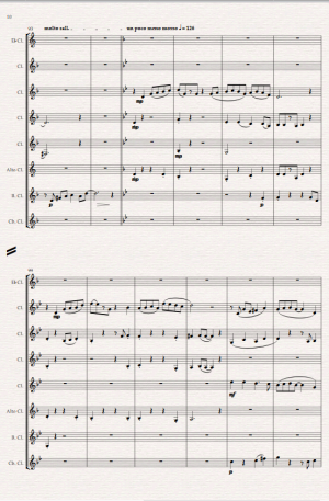 Nowhere to Hide. For Clarinet Choir