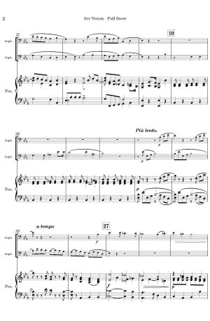 Ave Verum (for Euphonium Duet)