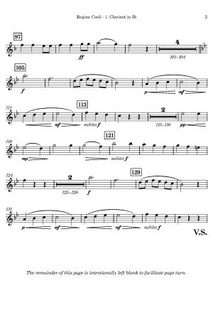A.S. Palma | Regina Coeli | (Duet Adaptation for Eb and Bb Clarinets)