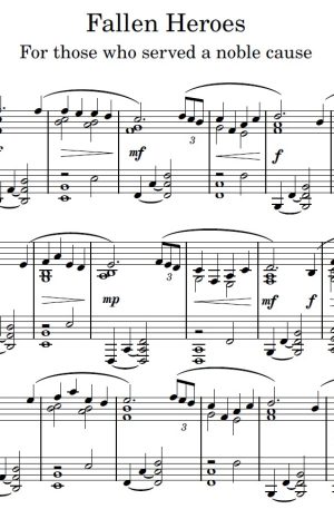 Fallen Heros – Piano Solo