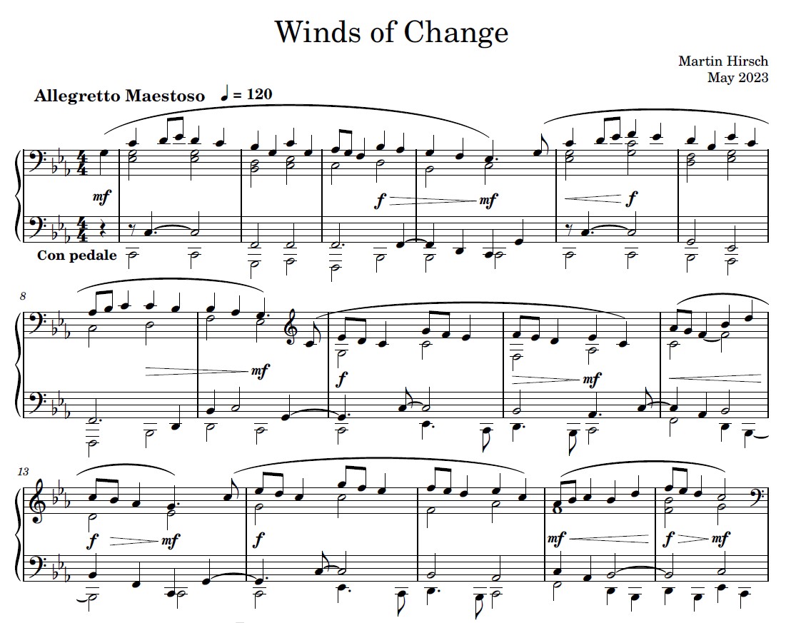 Winds of Change - Piano Solo - Image 2