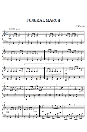 Funeral March – Simplified Piano Arrangement