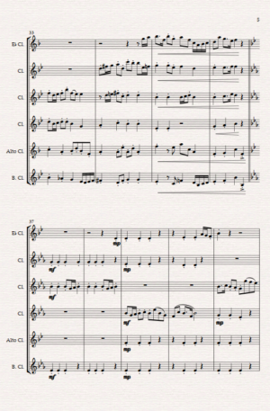 Raising The Flag. For Clarinet Choir.