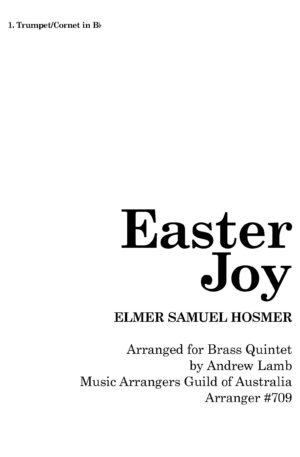 Elmer Hosmer | Easter Joy | Brass Quintet