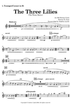 Harvey B. Gaul | The Three Lilies (arr. for Brass Quintet)