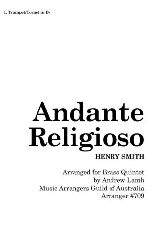 Henry Smith | Andante Religioso | Brass Quintet