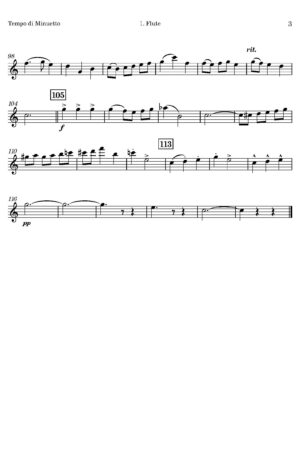 Myles Foster | Tempo di Minuetto | for Wind Quintet