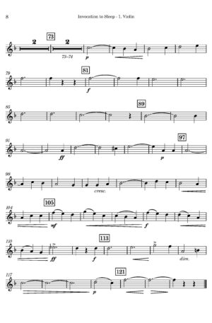 Jules BENEDICT | Invocation to Sleep | for String Quartet