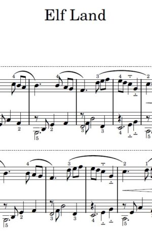 Home Elf Land – Piano Solo