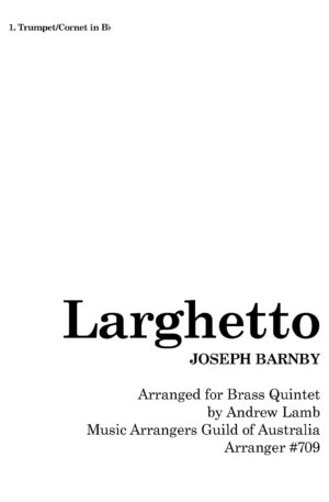 Home Joseph Barnby | Larghetto | Brass Quintet