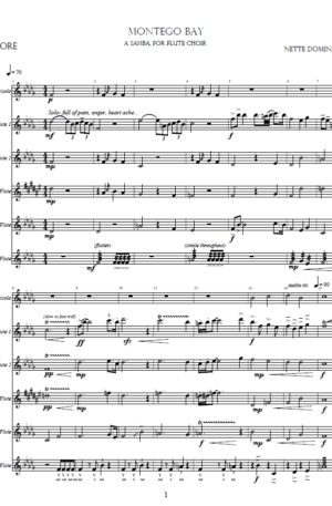 Montego Bay, a Samba for Flute Choir
