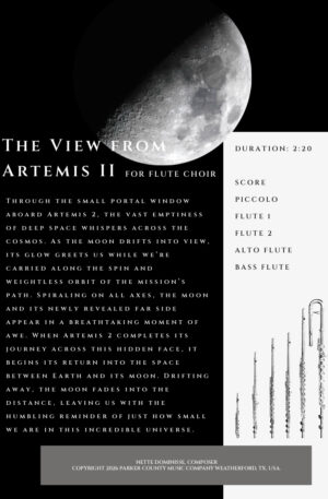 The View from Artemis 2, for Flute Choir
