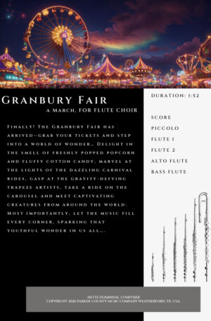 Granbury Fair, a March for Flute Choir