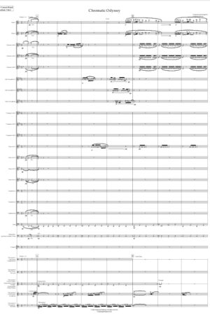 Chromatic Odyssey concert band- Score and parts