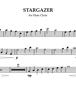 Stargazer, for Flute Choir