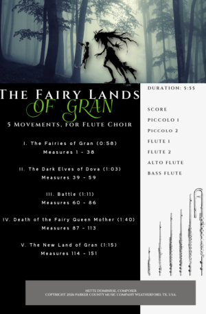 The Fairy Lands of Gran, for Flute Choir