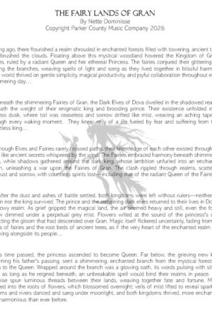 The Fairy Lands of Gran, for Flute Choir