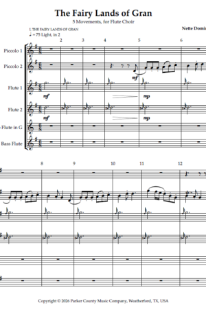 The Fairy Lands of Gran, for Flute Choir