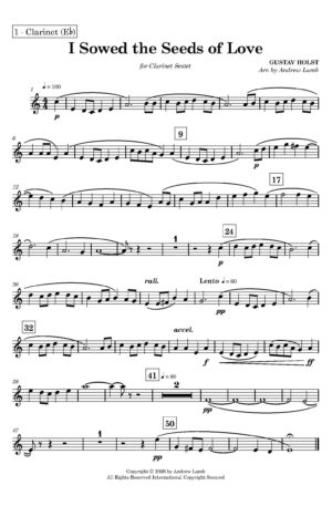 Gustav Holst | I Sowed the Seeds of Love