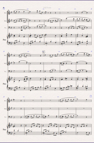 A Glimpse of Heaven. For Mixed Quartet (2 Flutes, Cello and Piano)
