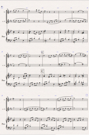 A Glimpse of Heaven. For Flute, Alto Flute and Piano.