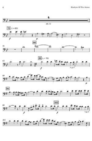 Laurent de Rillé | Martyrs Of The Arena | Euphonium Quartet
