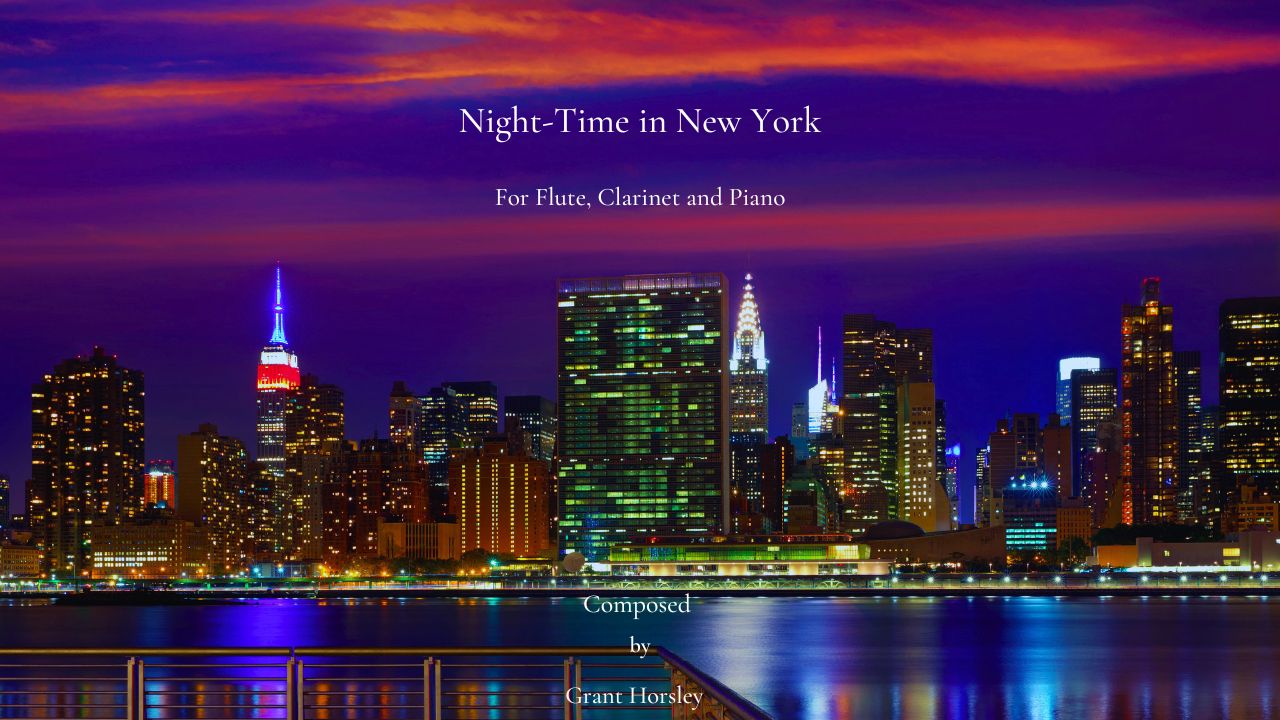 Night Time in New York flute clar and piano yt YouTube Thumbnail 1