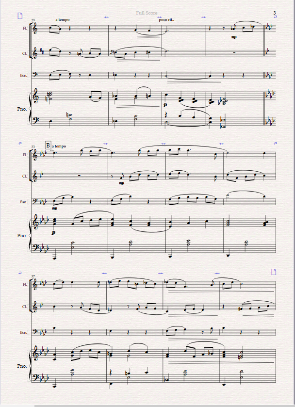 Night- Time in New York. For Wind Trio and Piano (Flute, Clarinet, Bassoon) Night- Time in New York. For Wind Trio and Piano (Flute, Clarinet, Bassoon) - Image 3