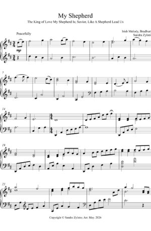 My Shepherd (intermediate piano solo)