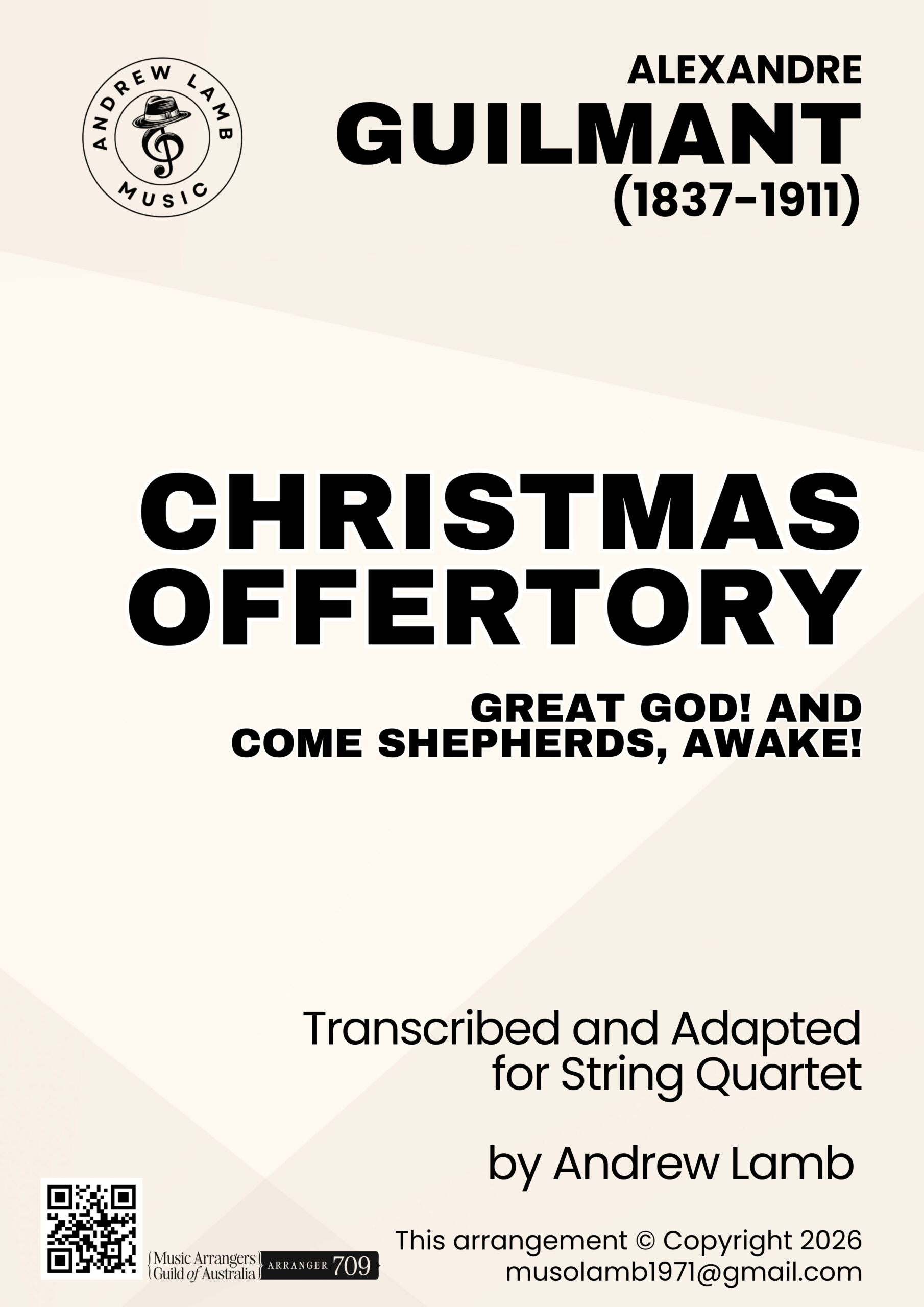 Alexandre GUILMANT | Christmas Offertory | String Quartet Alexandre GUILMANT | Christmas Offertory | String Quartet