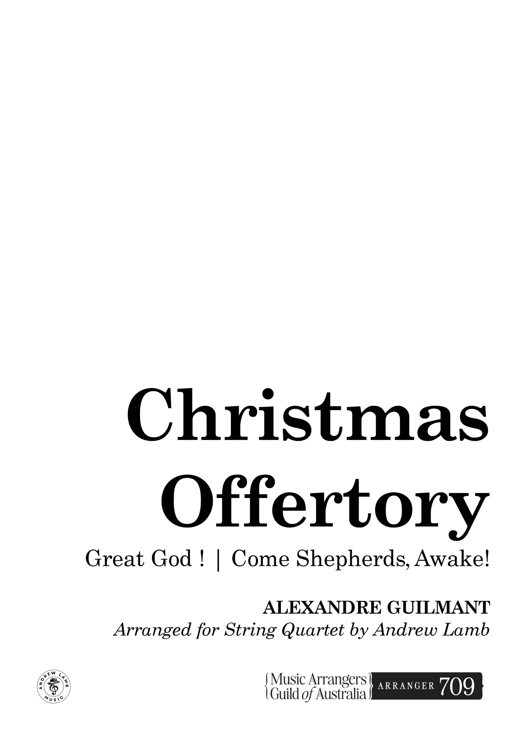 Alexandre GUILMANT | Christmas Offertory | String Quartet Alexandre GUILMANT | Christmas Offertory | String Quartet - Image 2