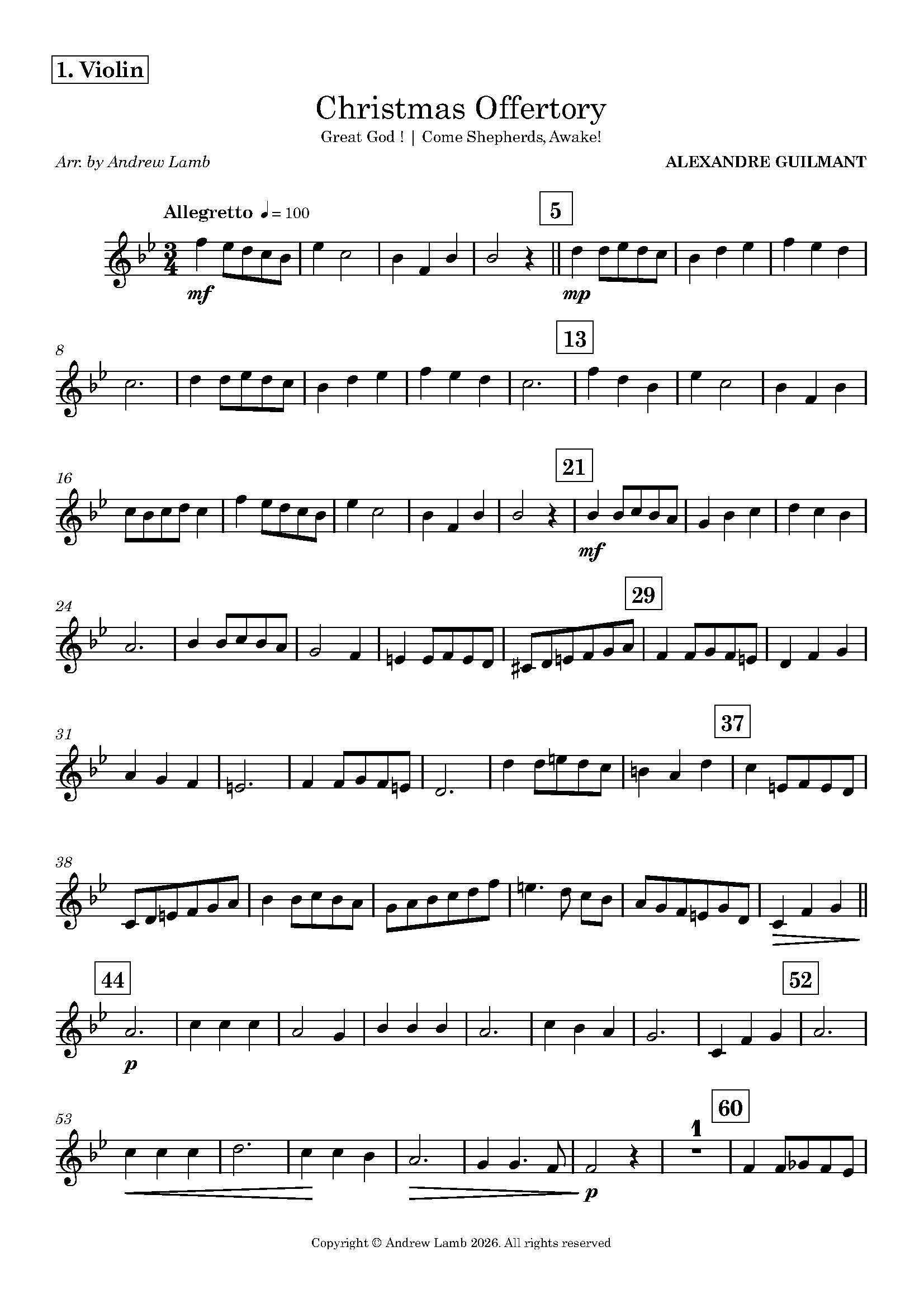 Alexandre GUILMANT | Christmas Offertory | String Quartet Alexandre GUILMANT | Christmas Offertory | String Quartet - Image 3