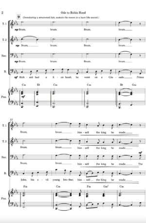Home Ode To Robin Hood (TTBB) | Original Secular Medieval Pastiche