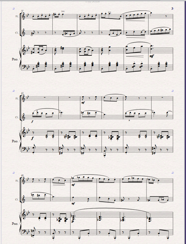 Seguidilla From Bizet's "Carmen". For Flute Clarinet and Piano. Seguidilla From Bizet's "Carmen". For Flute Clarinet and Piano. - Image 3