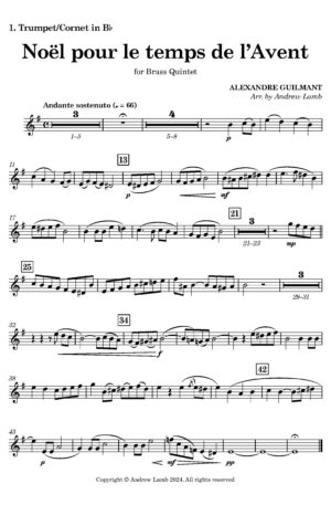 Home Alexandre GUILMANT | Noël pour le temps de l’Avent | for Brass Quintet