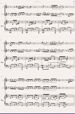 Home El Choclo. A Tango for Flute, Alto Flute and Piano.