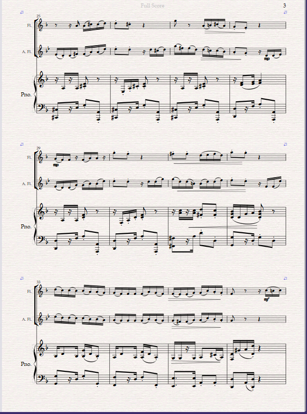 El Choclo. A Tango for Flute, Alto Flute and Piano. El Choclo. A Tango for Flute, Alto Flute and Piano. - Image 3