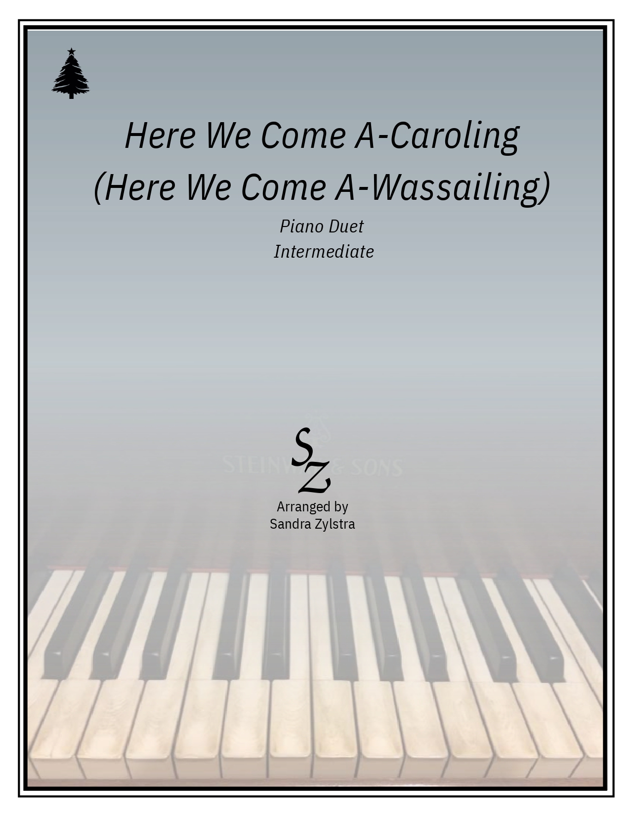 Here We Come A-Caroling (Here We Come A-Wassailing) (intermediate piano duet) Here We Come A Caroling intermediate piano duet cover page 00011