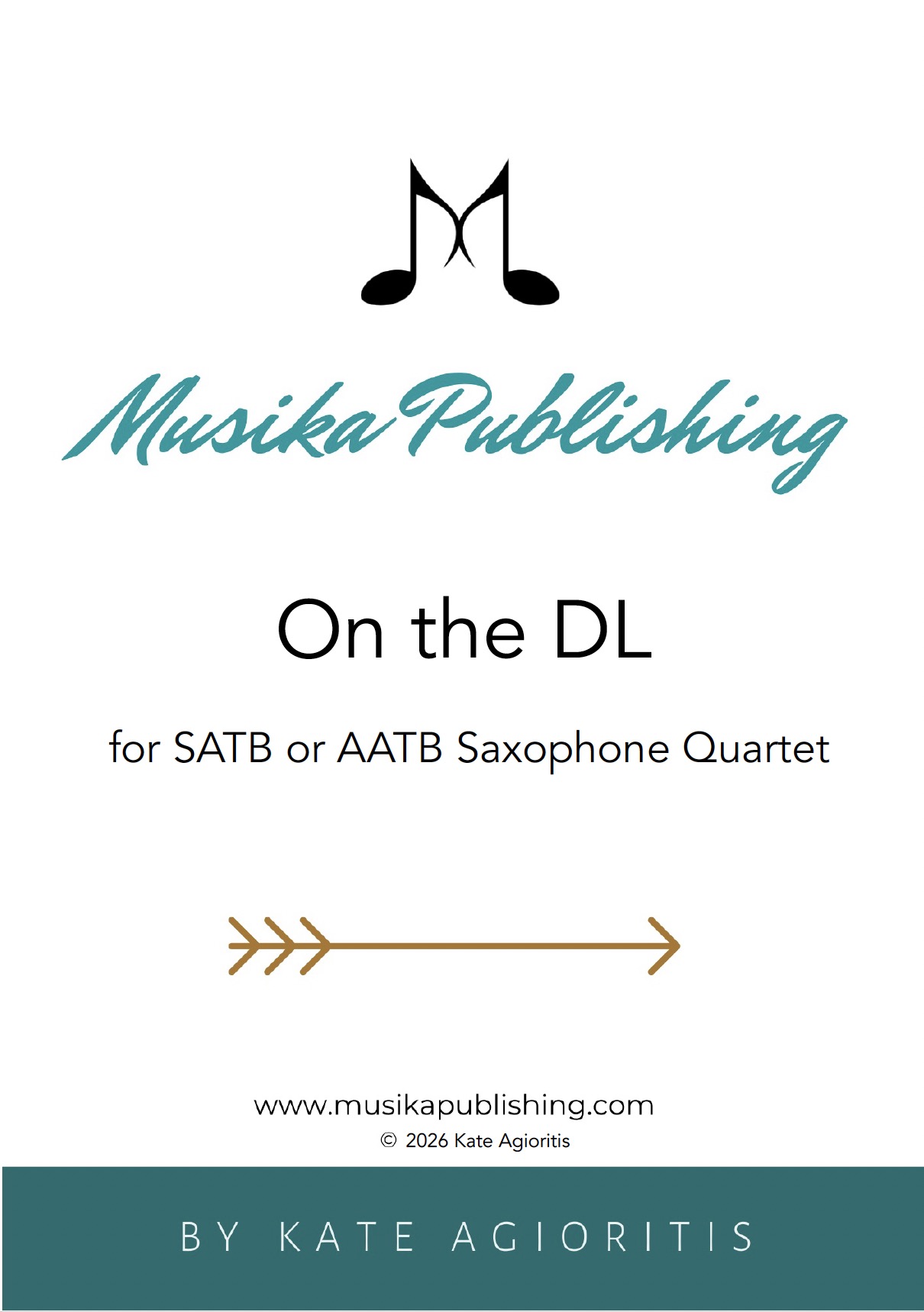 On the DL | SATB or AATB Saxophone Quartet On the DL - Saxophone Quartet