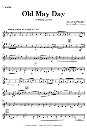 Home Jules Benedict | Old May Day | String Quartet