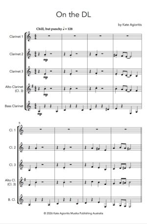 Home On the DL – Clarinet Quartet