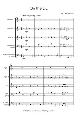 Home On the DL | for Brass Quartet
