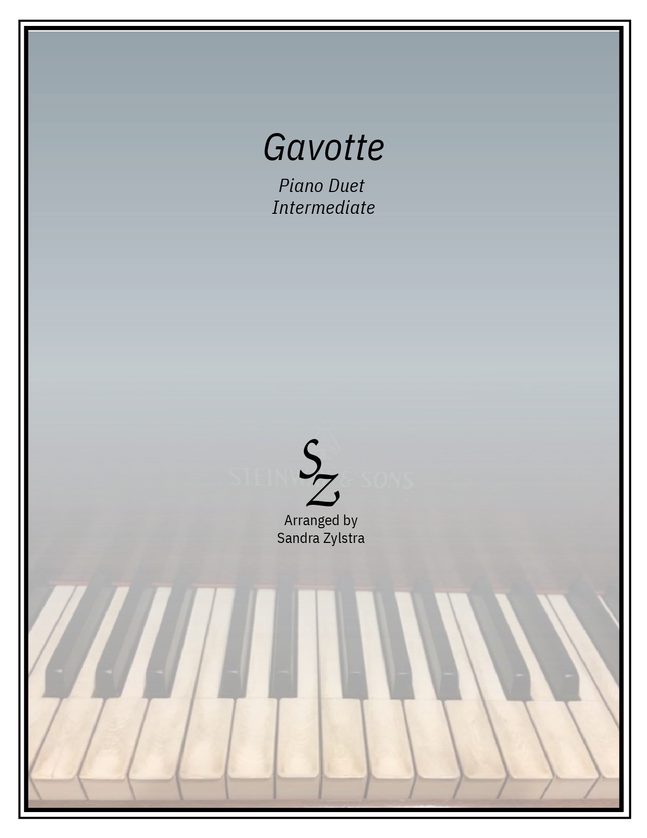 Gavotte intermediate piano duet cover page 00011