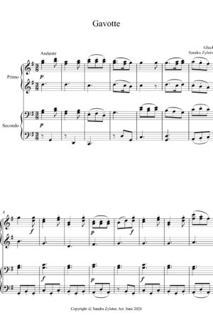 Home Caprice (intermediate piano duet)