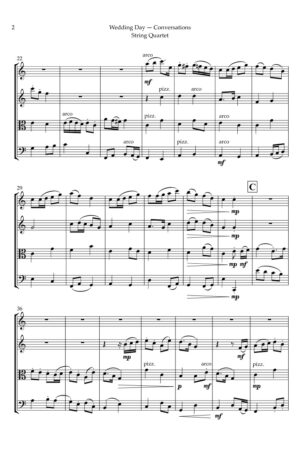 Wedding Day – Conversations, for String Quartet