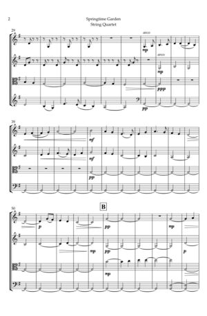 Springtime Garden, for String Quartet